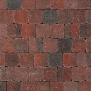 Tambour 10x10x6 rood/zwart